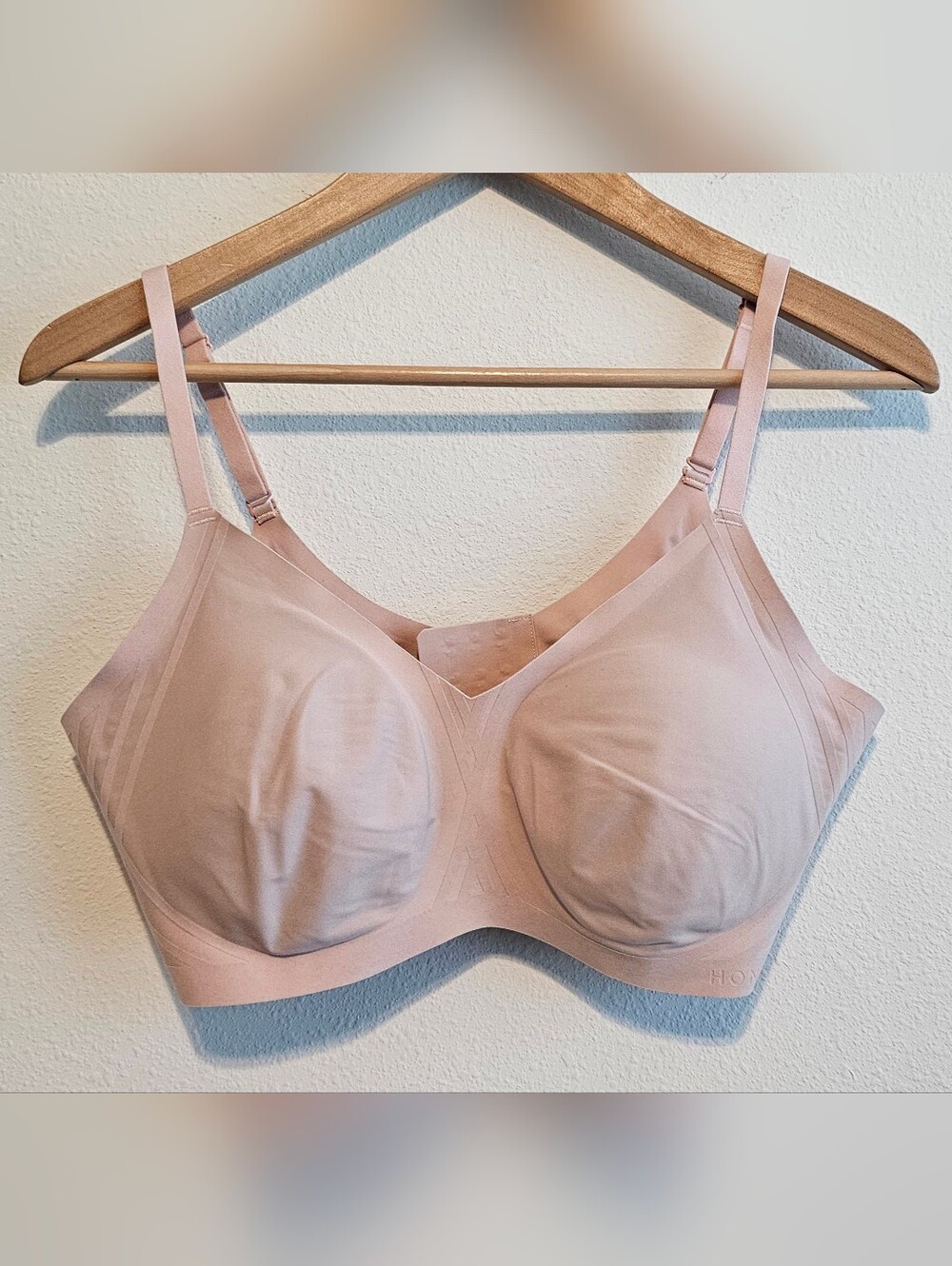Honeylove Silhouette Bra Sand Color Wireless Comfort Bra XL